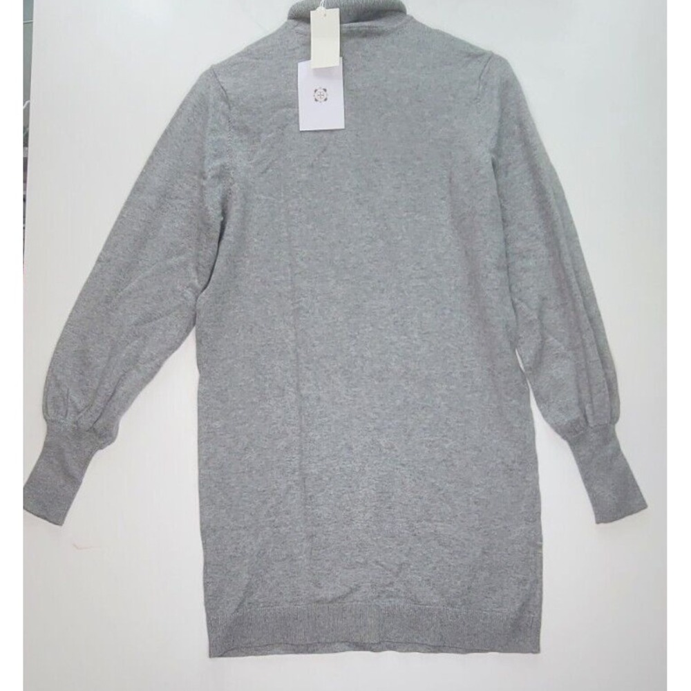 Wayf Morela Turtleneck Dress Womens Sz S Gray Long Sleeve Sweater Mini Cozy NEW - Picture 2 of 5